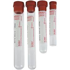 Monoject Red Top Blood Collection Tubes Glass 3ml 100/bx